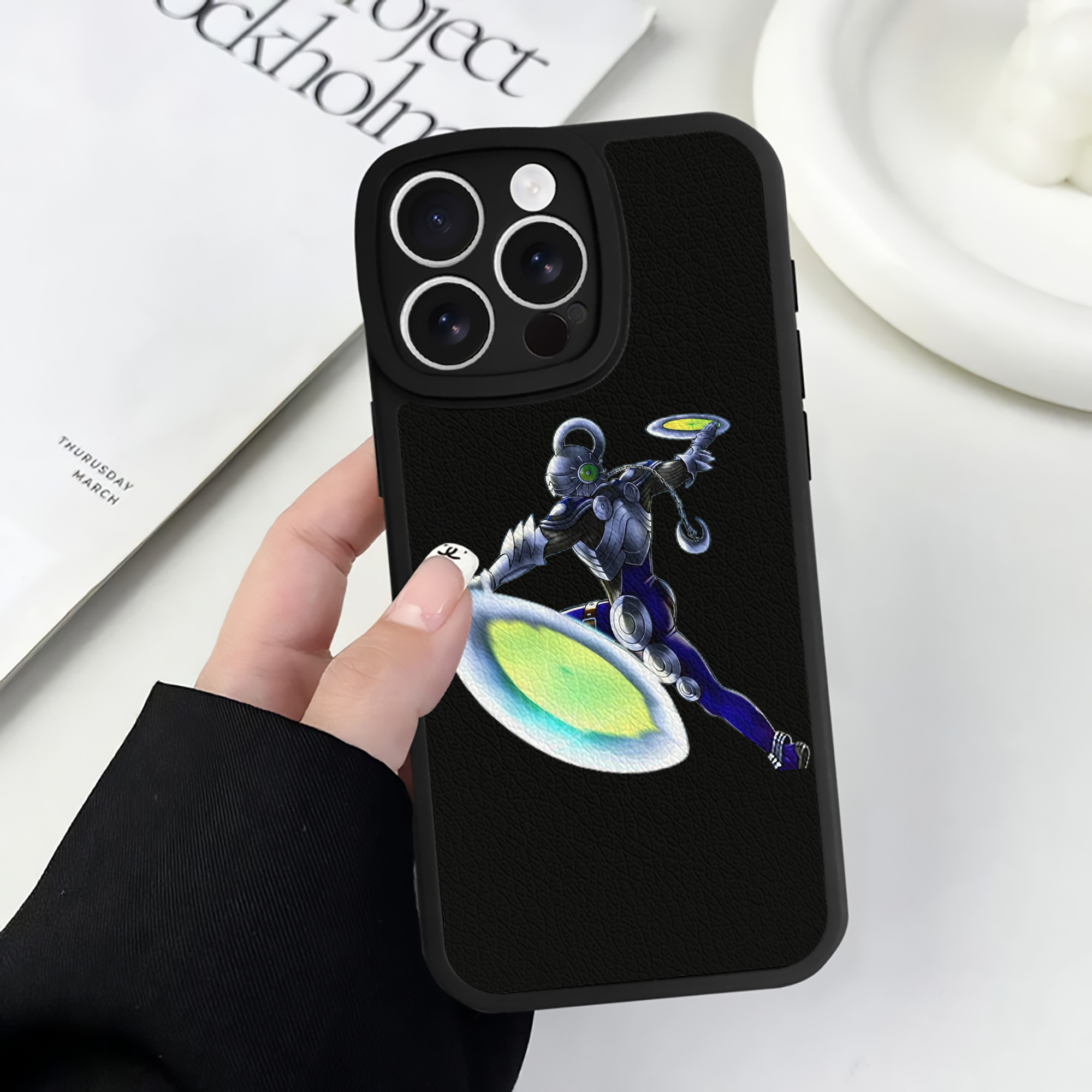 遊☆戯☆王 Yu-Gi-Oh! 【iPhone 16シリーズ対応】シリコンスマホケース（レザー調） 材質：シリコン